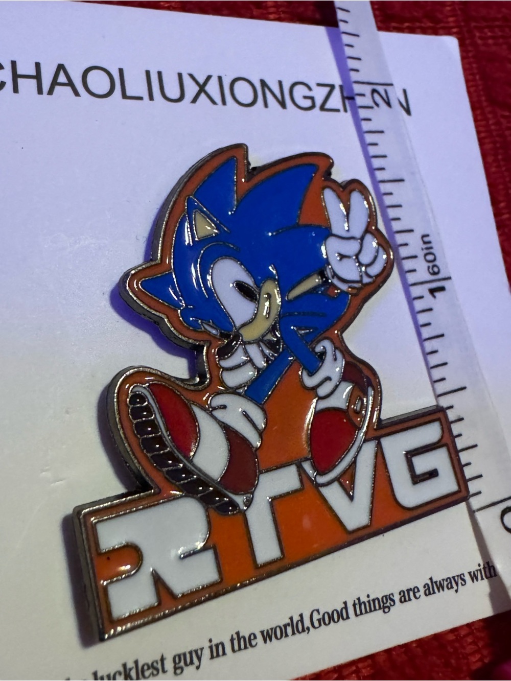 Sonic the Hedgehog Enamel Pin - Blue & Orange